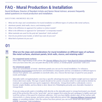 FAQ: Mural Production